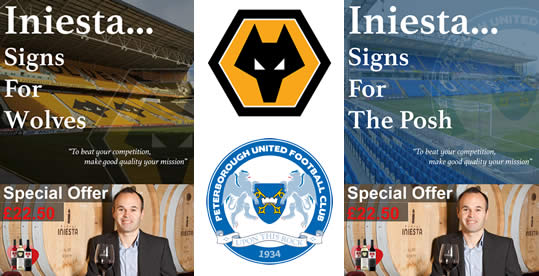 Iniesta signs for Wolves & Peterborough United FC